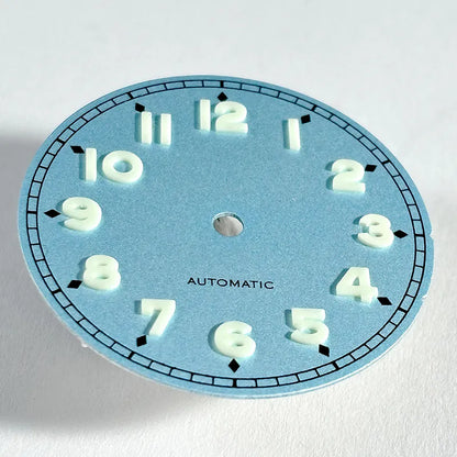 28.5mm Forerunner Dial BGW9 C3 Lume for NH35 NH38 ETA2824 Miyota9015 No Date