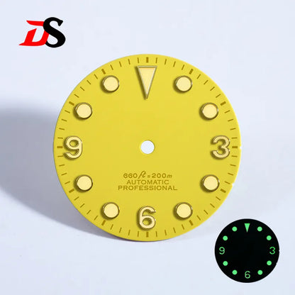 369 Matte Dial Black Tudor-style NH38 Movement Green Lume