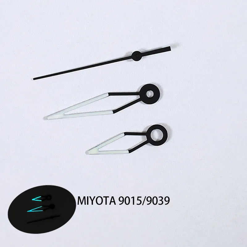 Skeleton Watch Hands BGW9 Lume Hour Hand Needle MIYOTA 9015/9039