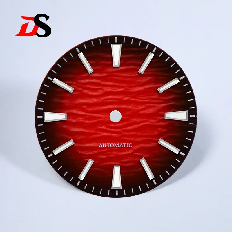 Gradient NH35 Dial 28.5mm Wave Pattern Dial Blue Lume for NH35/NH38 Movement