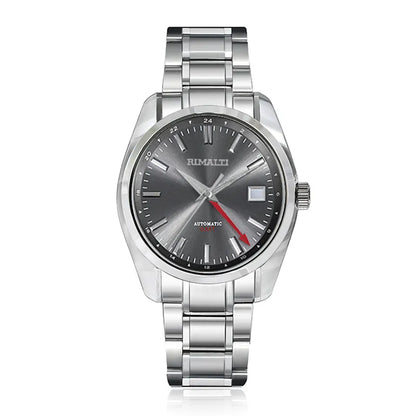 RIMALTI 40mm44gs Case Sapphire Crystal Sunburst Mechanical Men's Watch GMT NH34 Movement Is Suitable for 32.5mm Dial