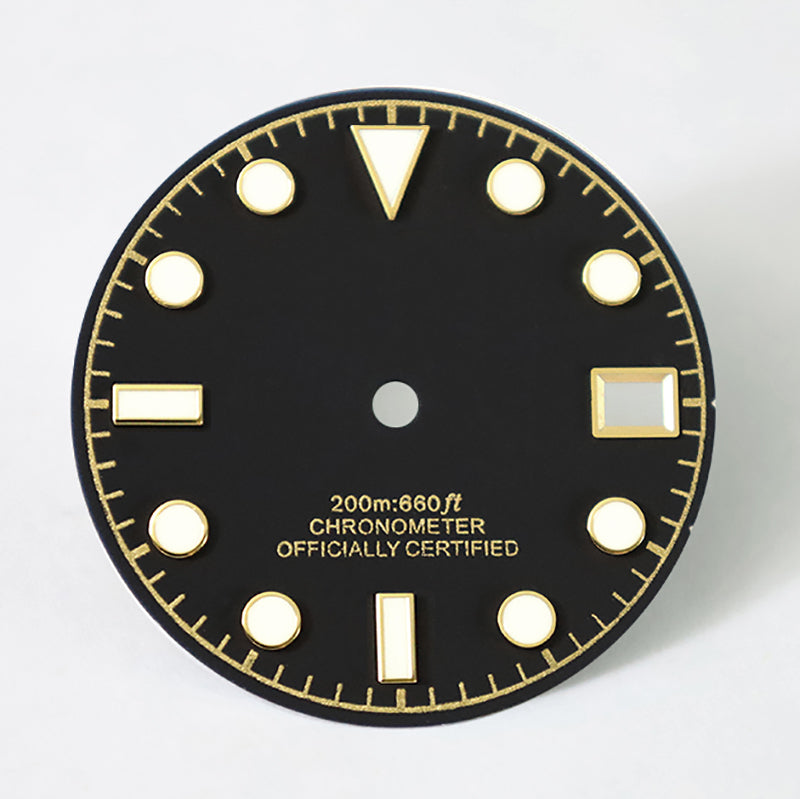 28.5mm Matte Dial Retro Tudo BGW9 C3 Lume for NH35 Movement