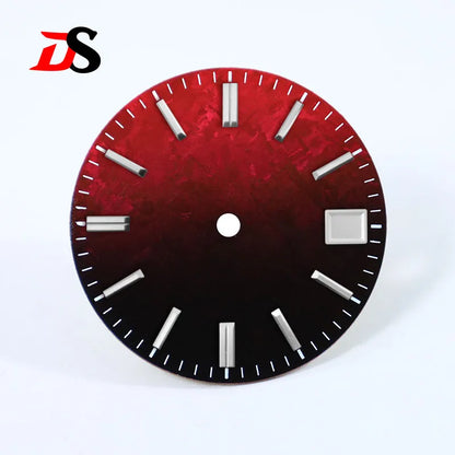 Gradient Blue Purple Dial Crystal Titanium Texture 28.5mm NO Lume NH35 Movement