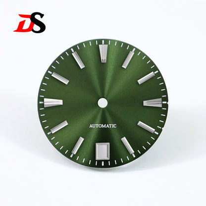 GS 28.5mm Sunburst Dial 6 O'clock Blue Lume NH35 Movement No Lume