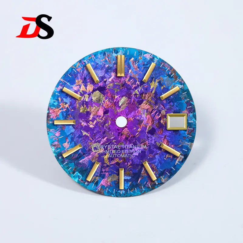 Ice Crystal Titanium Dial 28.5mm Dial No Lume NH35 Movement