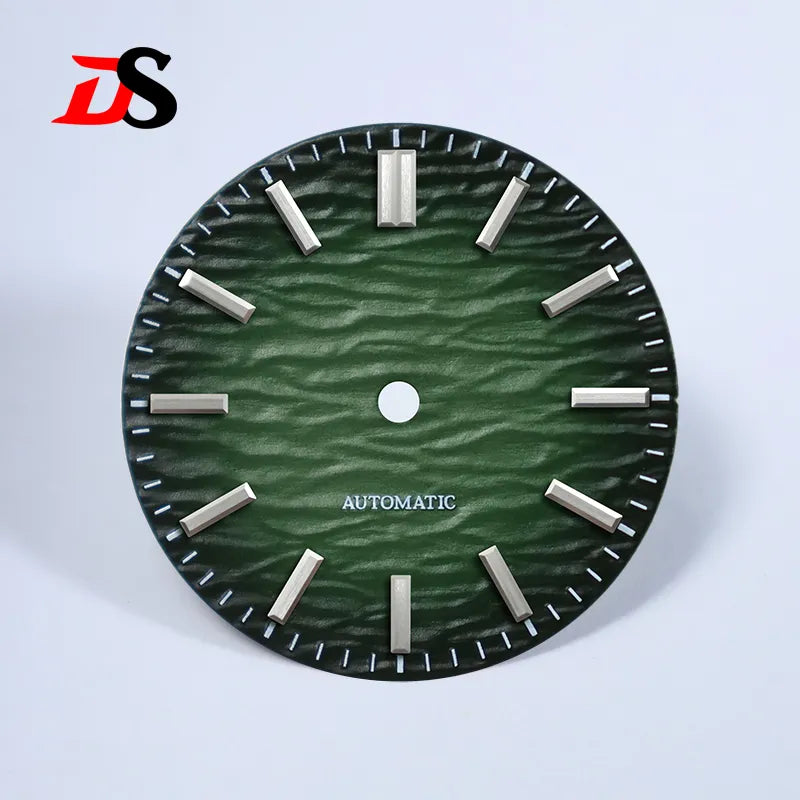 28.5mm Wave Dial Gradient No Lume for NH35/NH38 Movement 3 O'clock Date/no Date