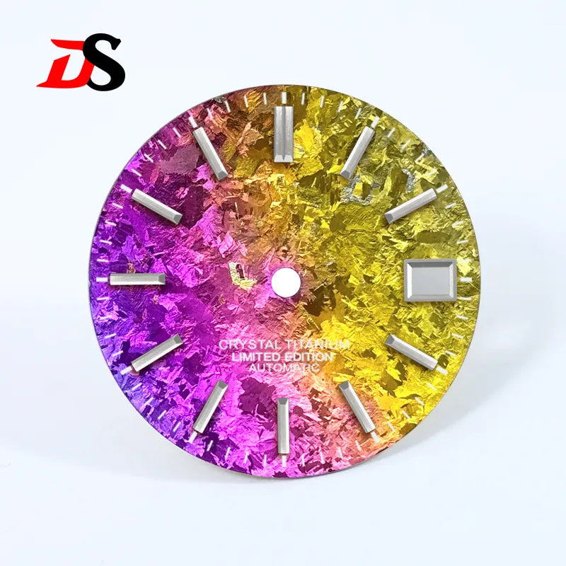Ice Crystal Titanium Dial 28.5mm Dial No Lume NH35 Movement