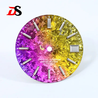 Ice Crystal Titanium Dial 28.5mm Dial No Lume NH35 Movement