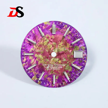 Ice Crystal Titanium Dial 28.5mm Dial No Lume NH35 Movement
