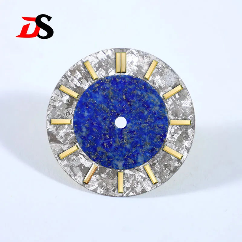 No tick mark 28.5mm Dial Tiger's Eye Stone Ice Crystal Stone Dial Creative Stitching High-quality NH38 Movement No Date