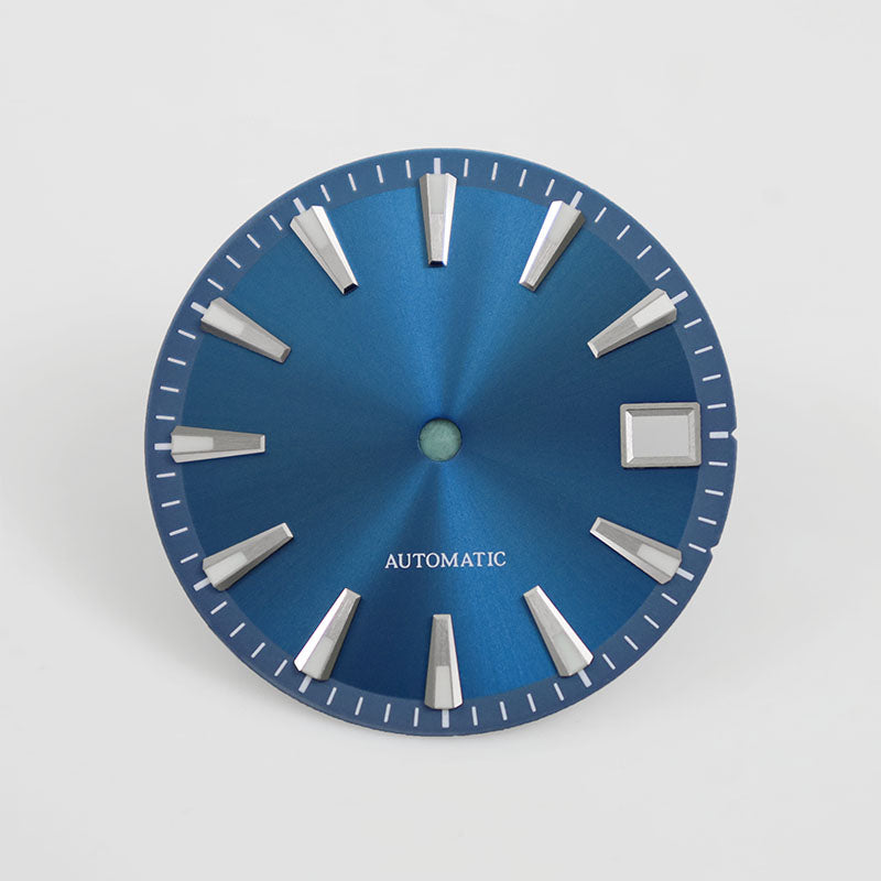 28.5MM Sunburst Dial Ome-ga Index with Chapter Ring Effect Date Dial