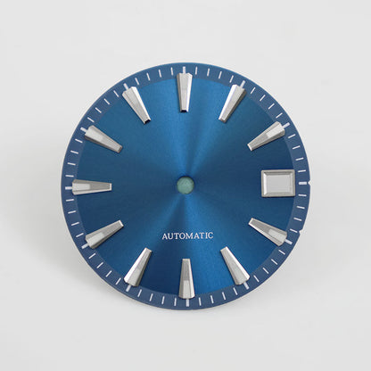 28.5MM Sunburst Dial Ome-ga Index with Chapter Ring Effect Date Dial