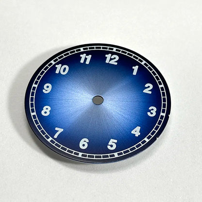 28.5mm Number Dial Gradient Blue Lume for NH35 NH38 Movement No Date