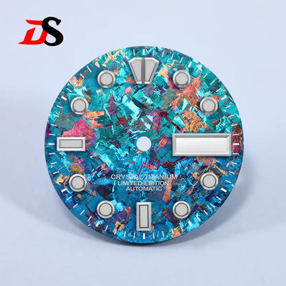 28.5mm Dial BGW9 C3 Lume Ice Crystal Titanium for NH35 NH36 Movement