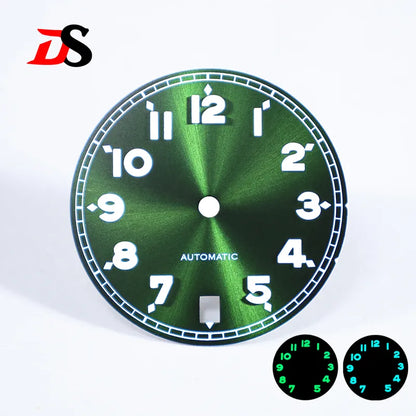 NH35 Dial 28.5mm Forerunner Dial BGW9 C3 Lume Number NH35 Movement