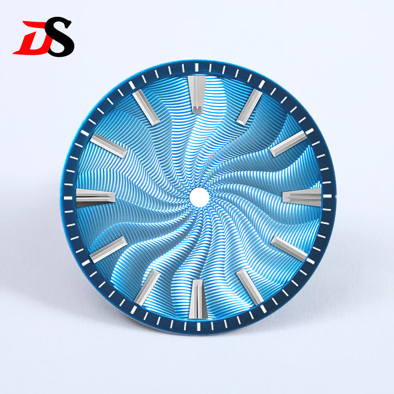 Guilloche Dial 28.5mm No Lume Sterile NH35NH34NH38 Movement 3 O'clock/6 O'clock/no Date