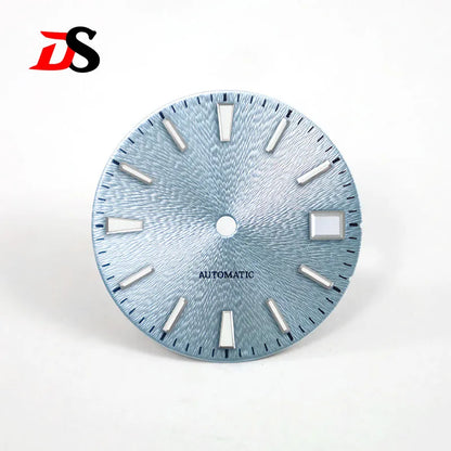 28.5mm Invisible Texture Sunburst GS Blue Lume NH35 Movement Multiple Colors