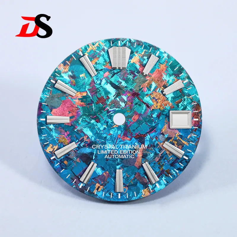 28.5mm Dial Crystal Titanium GS MOD Chaotic Texture No Lume NH35 Movement