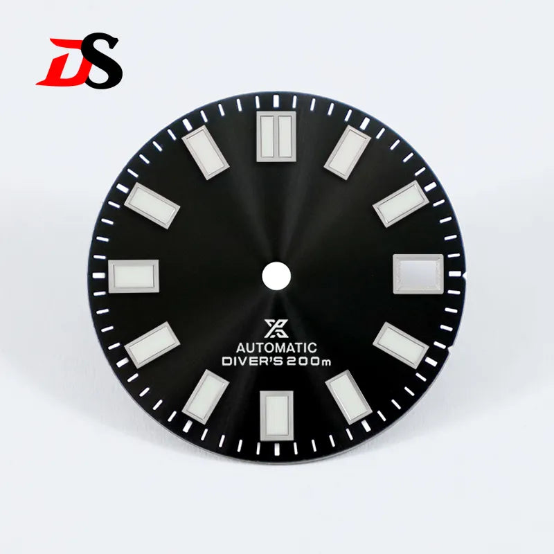 28.5mm Sunburst X Dial Blue Lume for NH35 Movement Watch Accessories