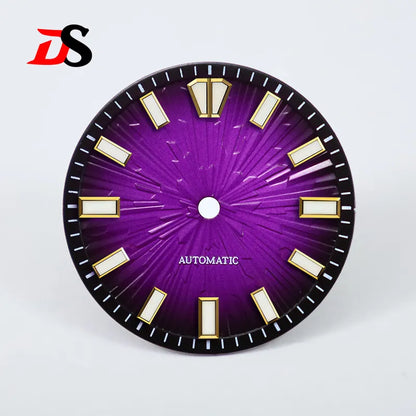 Gradient Grain 28.5mm Dial Blue Lume for NH35/NH38 Movement No Date
