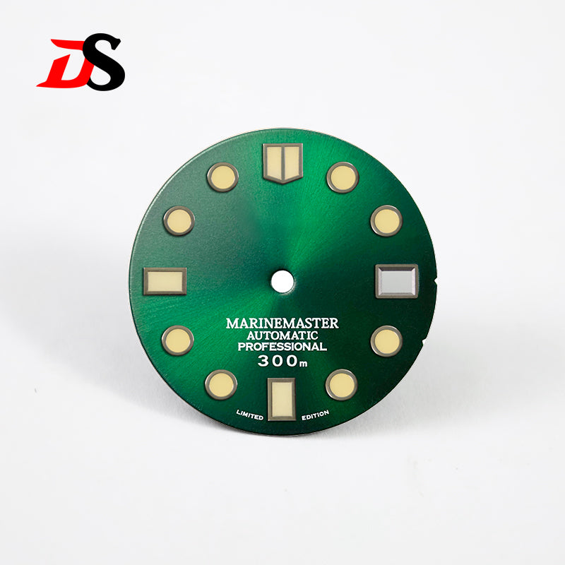 Gold 28.5mm Marinemaster Dial BGW9 C3 Lume NH35NH36 Movement No Tick Mark