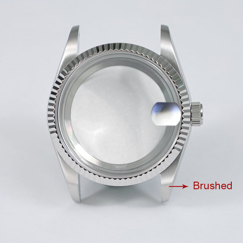 36mm Oyster Case Glass Back Rose Gold Steel Sapphire AR Coating