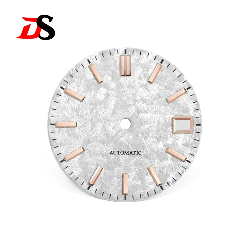 62GS Mod Dial Cherry Minute Mark NH35 No Lume Cherry Trees of Spring Light-green 28.5mm for SKX007 GS Mod