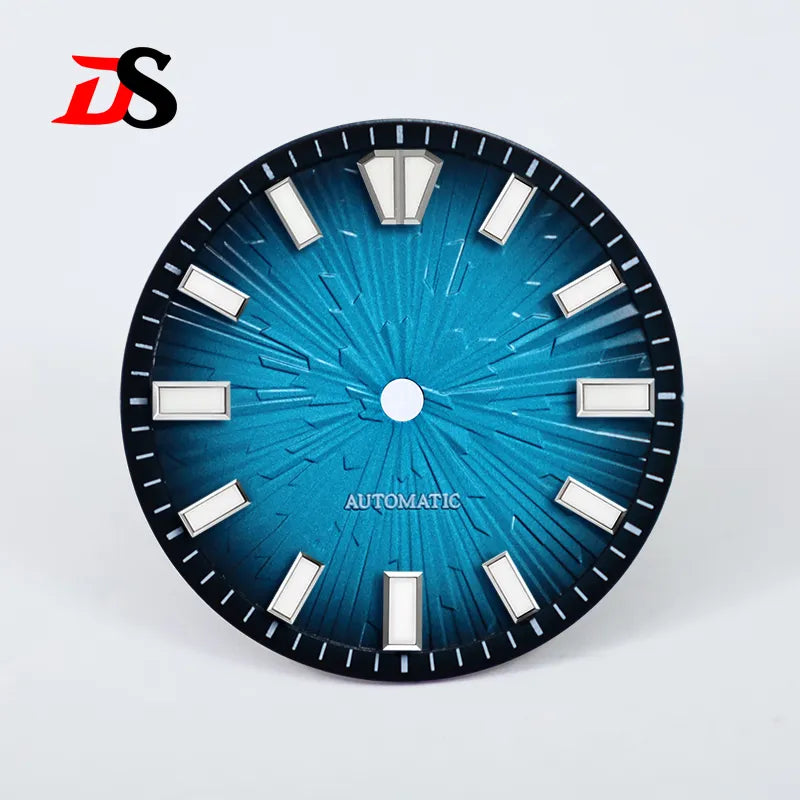 Gradient Grain 28.5mm Dial Blue Lume for NH35/NH38 Movement No Date