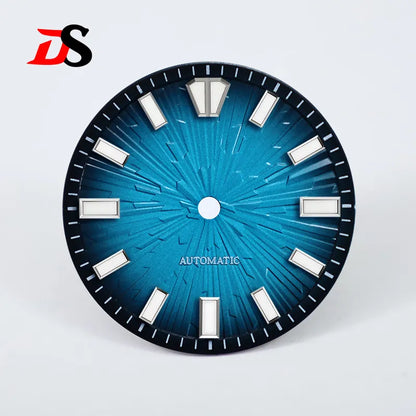 Gradient Grain 28.5mm Dial Blue Lume for NH35/NH38 Movement No Date