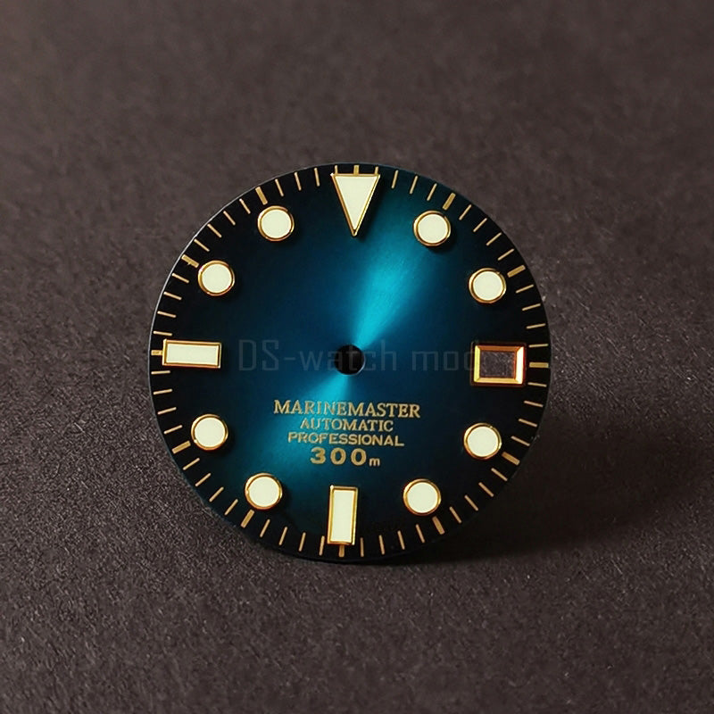 28.5mm Sunburst Matte Dial Gold YM Index BWG9 C3 Lume NH35NH36 Movement
