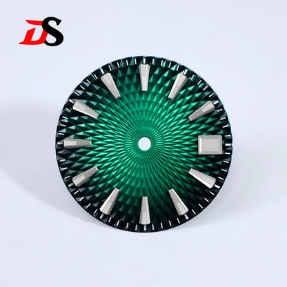 28.5mm Dial Pineapple Face Dial Diamond Pattern BGW9 C3 Lume for NH35NH36 Movement