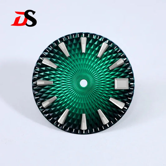 28.5mm Dial Pineapple Face Dial Diamond Pattern BGW9 C3 Lume for NH35NH36 Movement