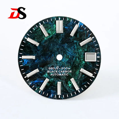 Lava Orange Red Carbon Fiber Blue Lume NH35 NH38 Movement 28.5mm