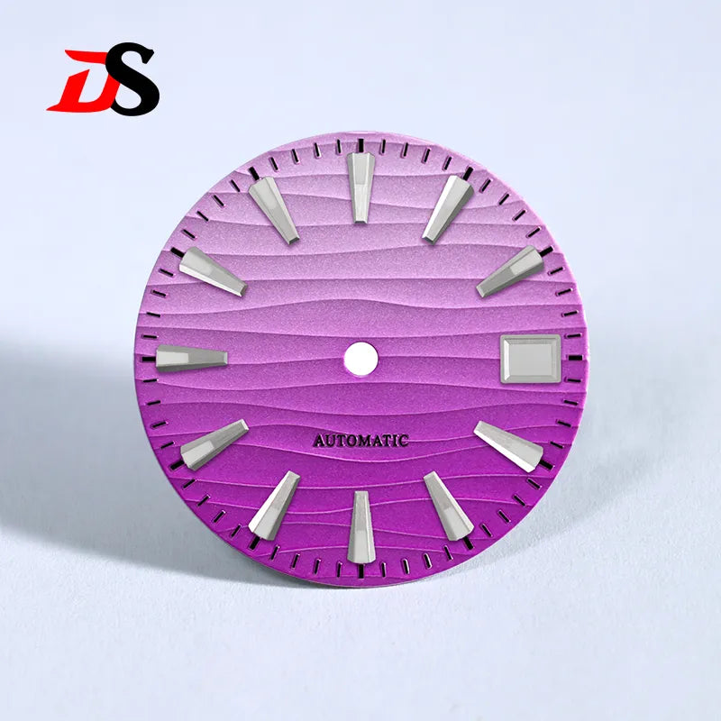 28.5mm Wave Dial BGW9 C3 Lume 3 O'clock Date NH35 NH34 movement