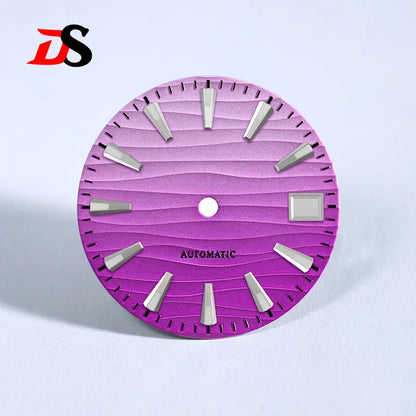 28.5mm Wave Dial BGW9 C3 Lume 3 O'clock Date NH35 NH34 movement