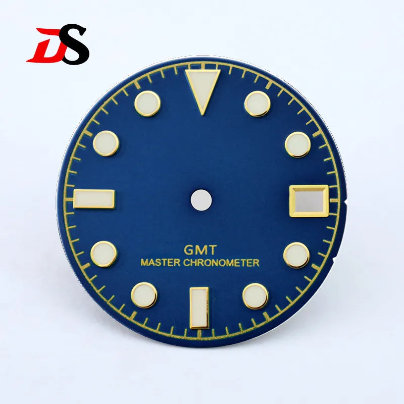 28.5mm Matte Dial Blue Lume NH35NH34GMT Movement