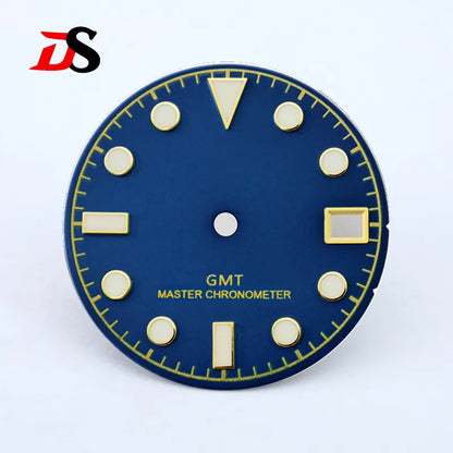 28.5mm Matte Dial Blue Lume NH35NH34GMT Movement