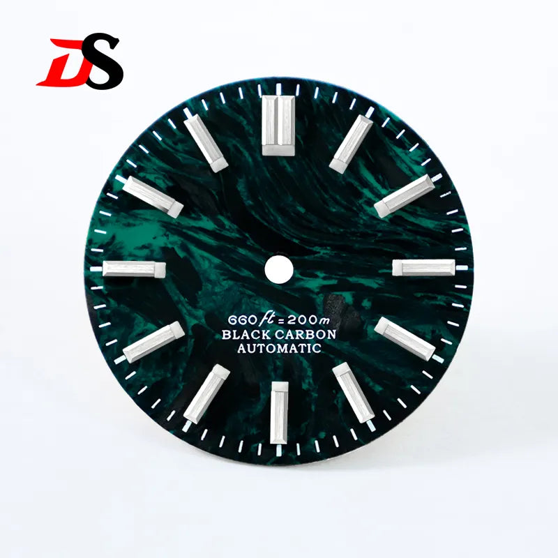 Lava Orange Red Carbon Fiber Blue Lume NH35 NH38 Movement 28.5mm