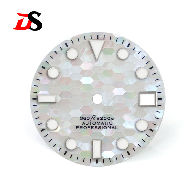 Blue Mother-of-pearl Dial BGW9 C3 Luminous White Blue MOD NH35 28.5mm