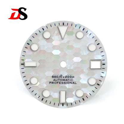 Blue Mother-of-pearl Dial BGW9 C3 Luminous White Blue MOD NH35 28.5mm