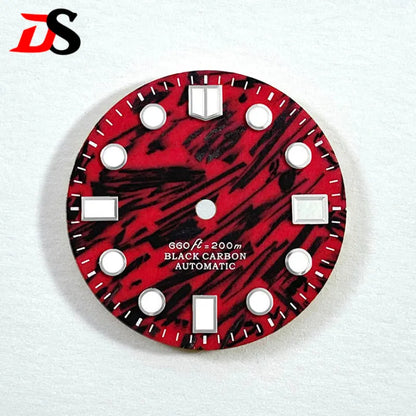Red Carbon Fiber Dial Blue Lume NH35 28.5mm