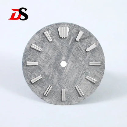 28.5mm Natural Grey Meteorite Dial No Lume NH35NH36 Movement No Tick Mark