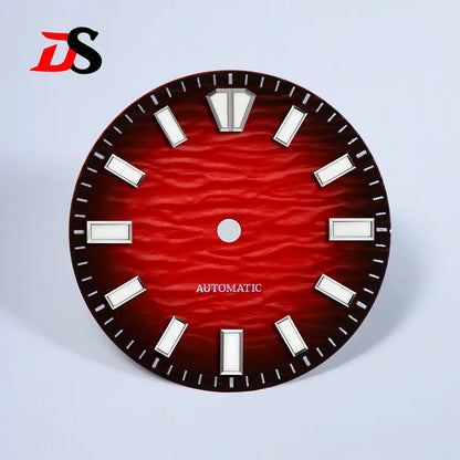 Gradient Wave Dial 28.5mm Blue Lume for NH35/NH38 Movement No Date