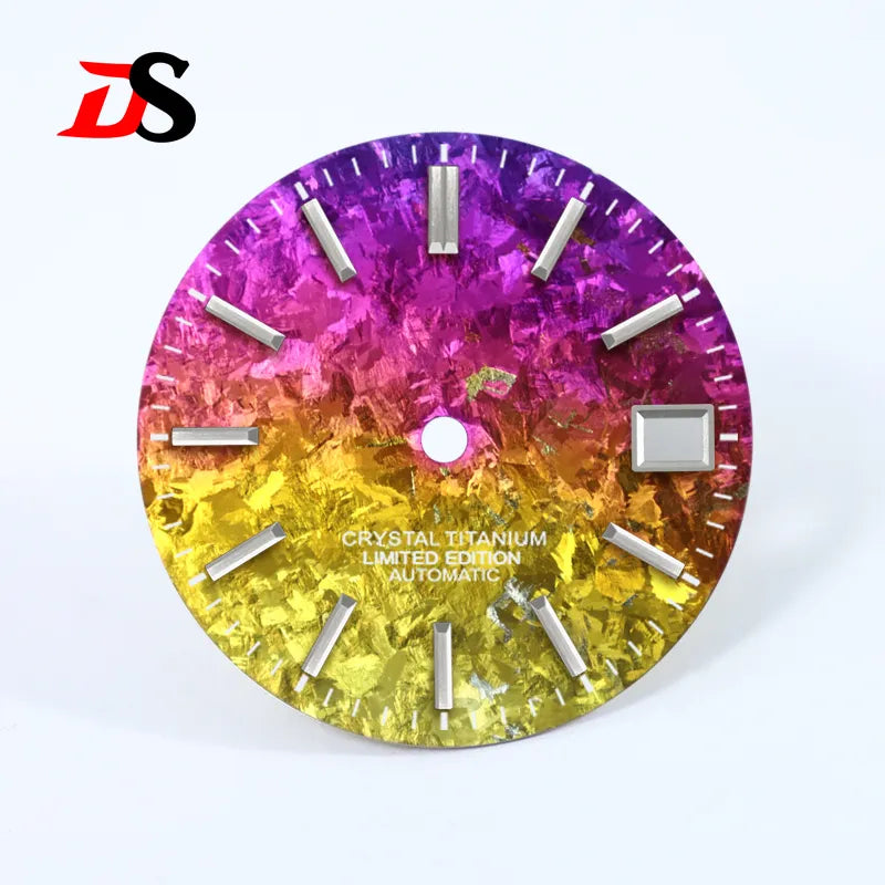 Ice Crystal Titanium Dial 28.5mm Dial No Lume NH35 Movement
