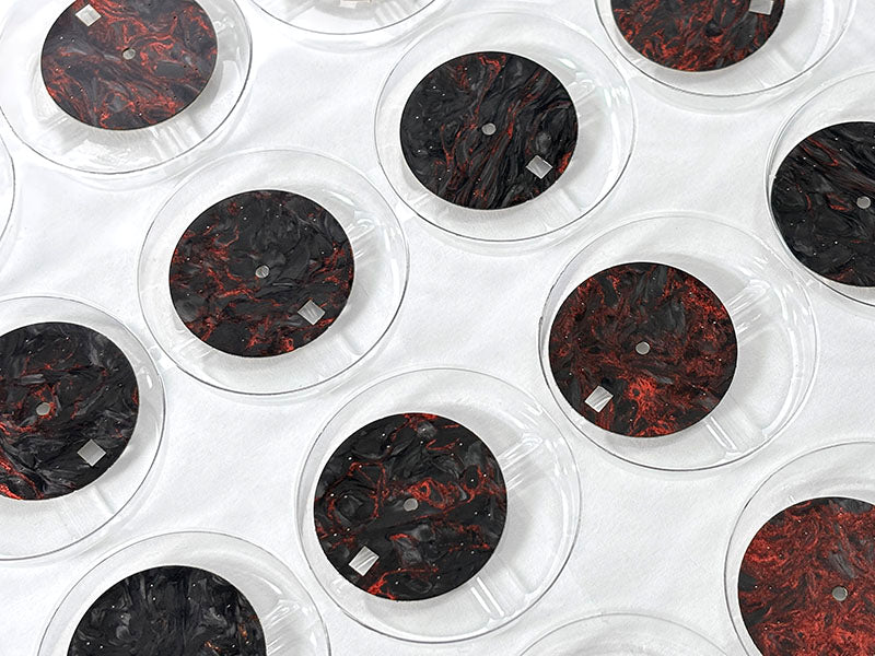 Lava Orange Red Carbon Fiber Blue Lume NH35 NH38 Movement 28.5mm