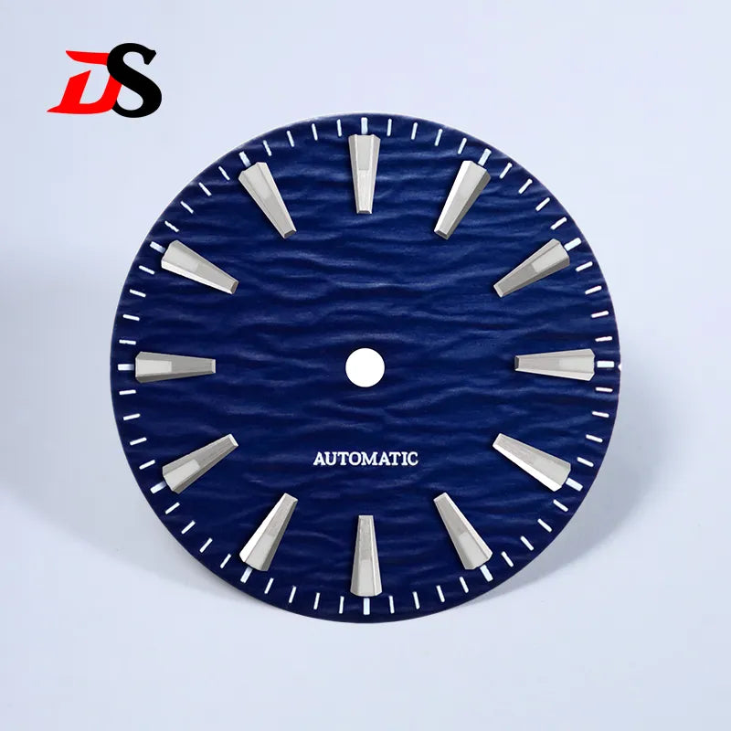 Gradient 28.5mm Wave Pattern Dial Blue Lume for NH35/NH38 Movement