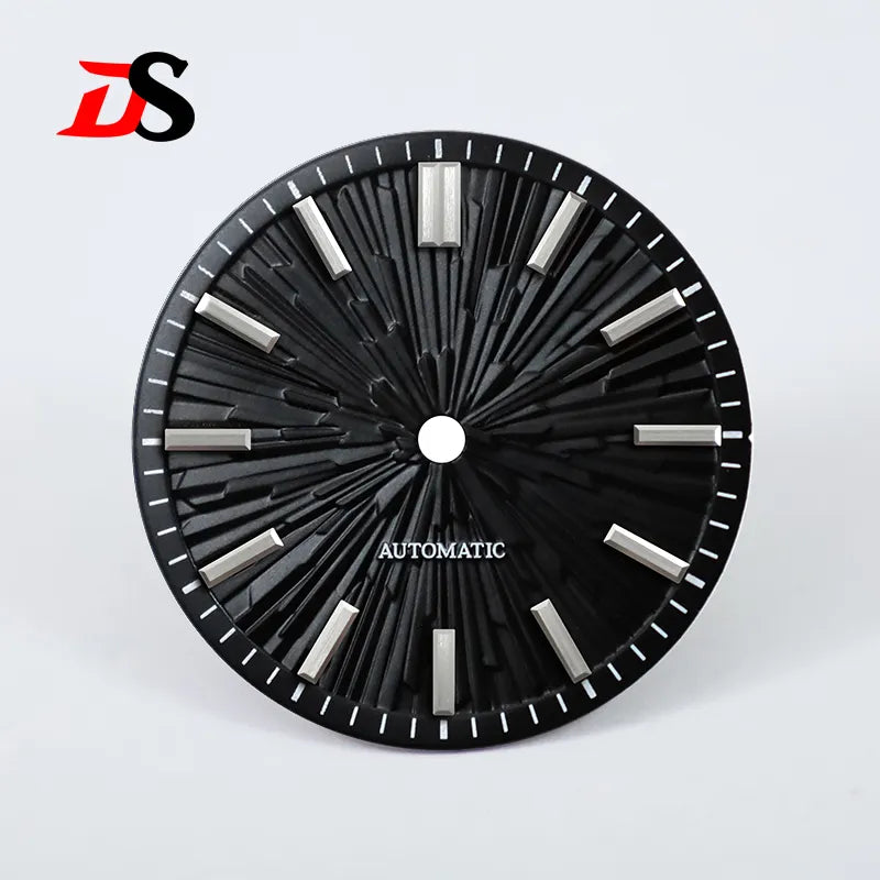 Gradient 28.5mm Wood Grain Dial No Lume for NH35/NH38 Movement 3 O'clock Date/no Date