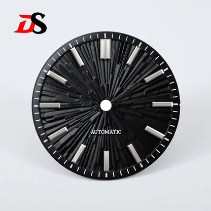 Gradient 28.5mm Wood Grain Dial No Lume for NH35/NH38 Movement 3 O'clock Date/no Date