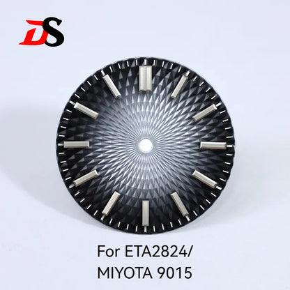 Pineapple Face Dial 28.5mm Dial No Lume Suitable for NH35 NH38 ETA2824/MIYOTA 9015 Movement No Date