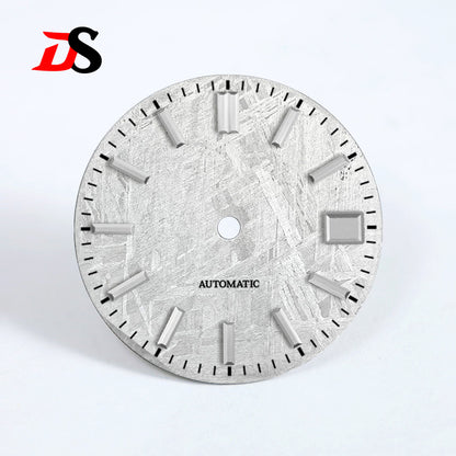 28.5mm Gray Natural Meteorite Dial BGW9 C3 Lume NH35NH36 Automatic Movement